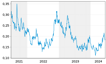 Chart Silver X Mining Corp. - 5 années