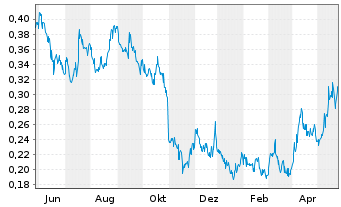 Chart Americas Gold & Silver Corp. - 1 Year