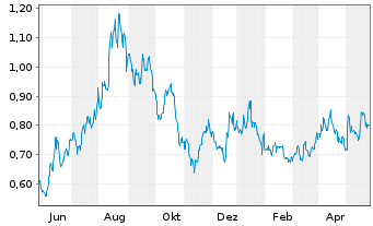 Chart Fireweed Metals Corp. - 1 Jahr