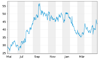 Chart Centrus Energy Corp. - 1 Jahr