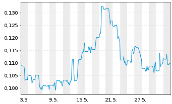 Chart Reyna Silver Corp. - 1 Monat