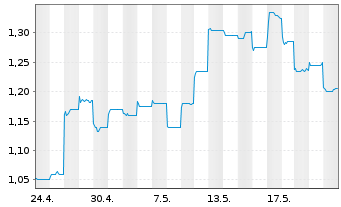 Chart China Intl. Capital Corp. Ltd. - 1 Monat