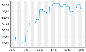 Chart MEAG MM-Fonds 100 - 1 Monat