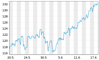 Chart ARAMEA METAWORLD Inhaber-Anteile R - 1 Month