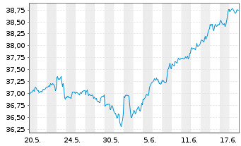 Chart Amu.ETF ICAV-Amu.PRIME USA ETF USD - 1 Monat