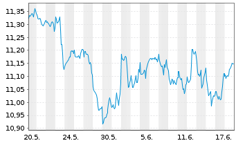 Chart Am.ETF I.-S+P500 E.W.ESG L.UE USD - 1 Monat