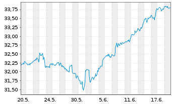 Chart Amu.S&P 500 CL.N.Z.AMB.P USD - 1 Monat