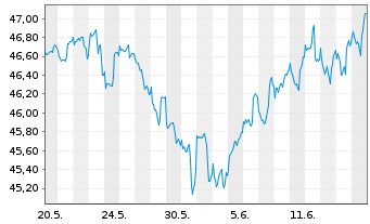 Chart AGIF-Allianz RCM Glob.Sustain. - 1 mois