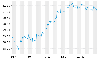 Chart HSBC GIF-Euroland Equity Inhaber-Ant. A (Cap.) oN - 1 Monat
