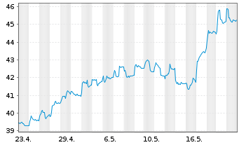 Chart HSBC GIF - Turkey Equity Namens-Ant. A (Dis.) o.N. - 1 Monat