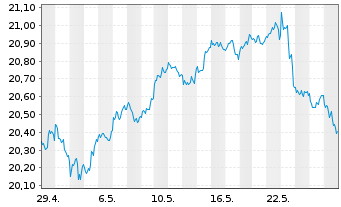 Chart BNPPE-MSCI USA SRI S-Ser.5%C. - 1 Month