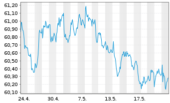 Chart Xtr.II Eurozone Gov.Bond - 1 mois