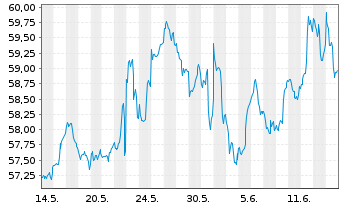 Chart Robeco Cap.Grow.Fd-Sm.Ener.Eq. Act.Nom.D USD Acc. - 1 mois