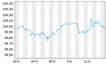 Chart Citigroup Inc. DL-Notes 2013(25) - 1 Monat