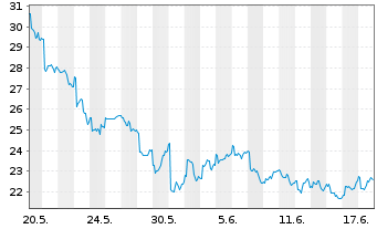 Chart Dir.Shs ETF-D.Dail.China B.3x - 1 Monat