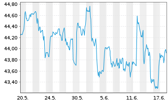 Chart Inv.S&P S.Cap 600 P.Growth ETF - 1 Monat