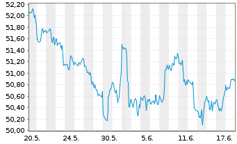 Chart Inv.Dynamic Large Cap Val.ETF - 1 Monat
