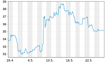 Chart Yeti Holdings Inc. - 1 Monat