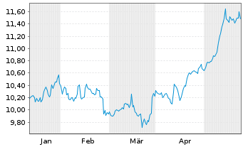 Chart Cion Investment Corp. - 6 Monate