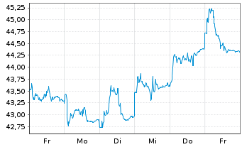 Chart HSBC GIF - Turkey Equity Namens-Ant. A (Dis.) o.N. - 1 Week