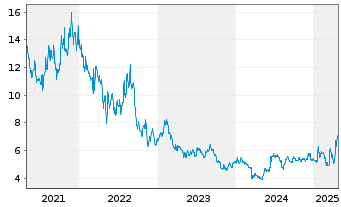 Chart Neo Performance Materials - 5 années