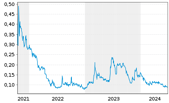 Chart Nevada Lithium Resources Inc. - 5 années