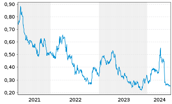 Chart Troilus Gold Corp. - 5 années