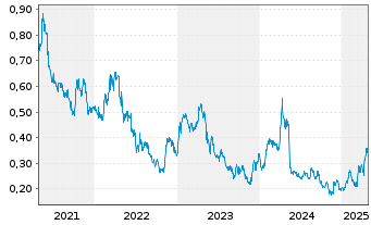 Chart Troilus Gold Corp. - 5 années