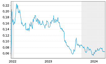 Chart Vizsla Copper Corp. - 5 années