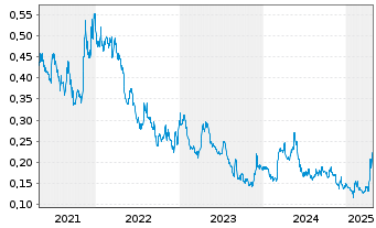 Chart White Gold Corp. - 5 Years