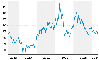 Chart Salzgitter AG - 5 Years