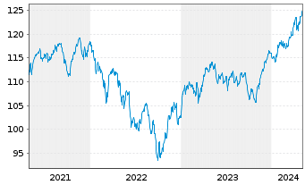 Chart Effecten-Spiegel Aktien-Fonds Inhaber-Anteile - 5 années