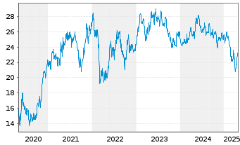 Chart Cie Automotive S.A. - 5 années