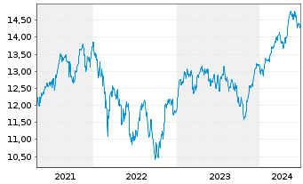 Chart BNP PE-MSCI EMU SRI SS CAP.5PC - 5 Years