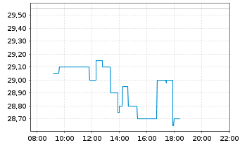 Chart Palfinger AG - Intraday