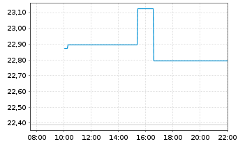 Chart Sprott Physical Gold Reg. Trust Units o.N. - Intraday