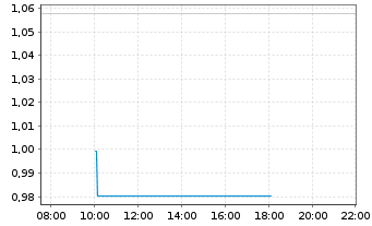 Chart Mini Future Long Palantir - Intraday