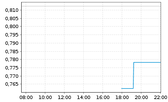 Chart Mini Future Long Palantir - Intraday