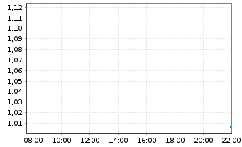 Chart Mini Future Short Palantir - Intraday