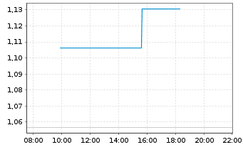 Chart Mini Future Short Palantir - Intraday
