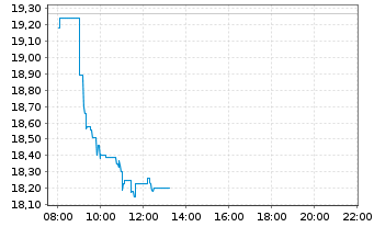 Chart Red Electrica Corporacion S.A. - Intraday