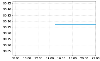 Chart SPDR ICE BofA 0-5YEM DL Go.Bd - Intraday