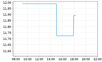 Chart M.A.ETF Gl X Video Games Esp. - Intraday