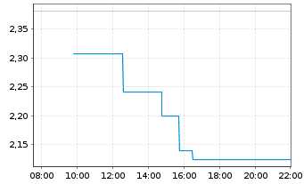 Chart WisdomTree Comm. Securit. Ltd. DY LONG Platinum - Intraday
