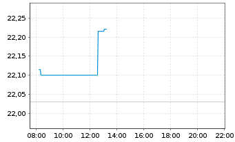 Chart Xtrackers FTSE Vietnam Swap - Intraday