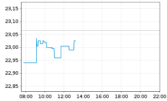 Chart Xtrackers Nikkei 225 - Intraday