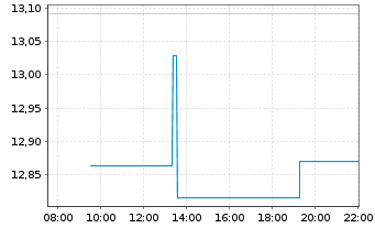 Chart Blackrock Cap.Alloc.Trm Trst - Intraday
