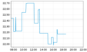 Chart HP Inc. - Intraday