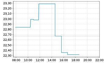 Chart Weyerhaeuser Co. - Intraday