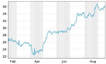 Chart Badger Infrastructure Sol.Ltd. - 1 Year